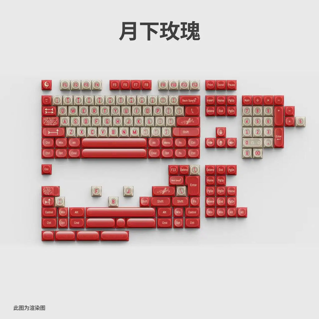 Transparent Keycaps PC 170 Keys Set for Mechanical Keyboard Keycap Accessories Personalized Customization DDA Profile Keycaps