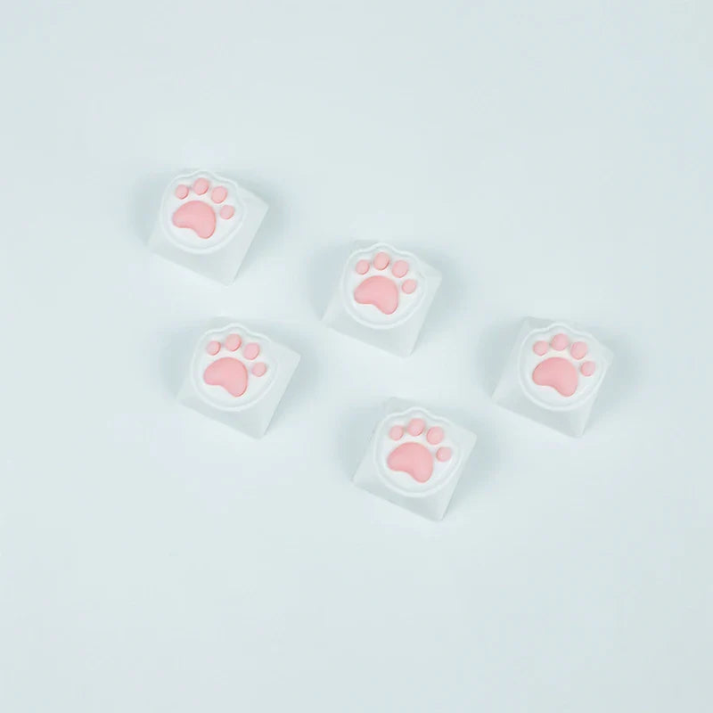 Kawaii Cute Soft Silicone Cat Paws OEM ABS Keycap For Mechanical Keyboard Cherry MX Switch