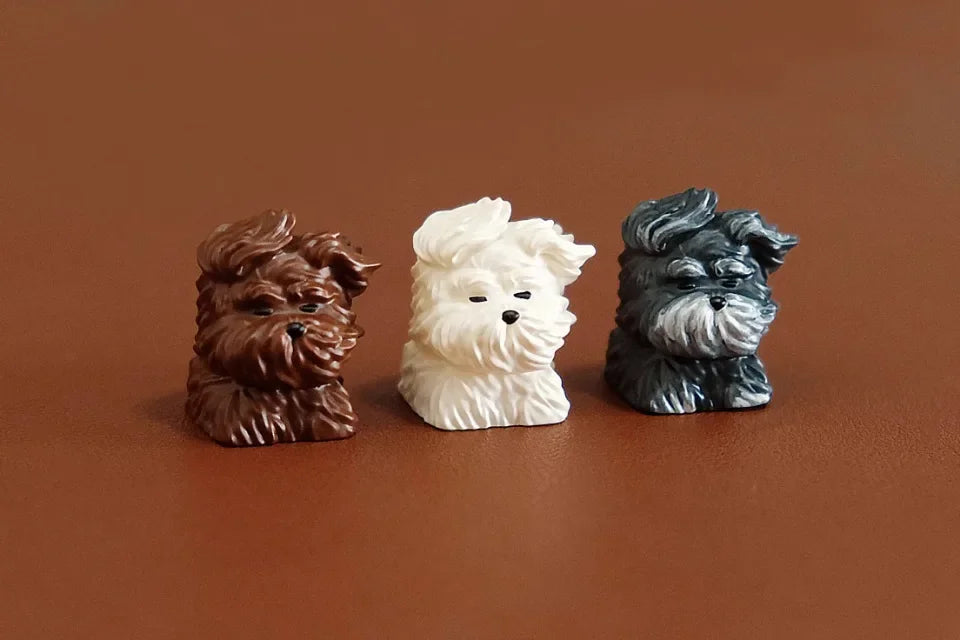 Cute Animal Resin Keycap Wind Blown Puppy Customized Key Caps MX Switch Keycaps for Mechanical Keyboard Caps PC Accessories Gift