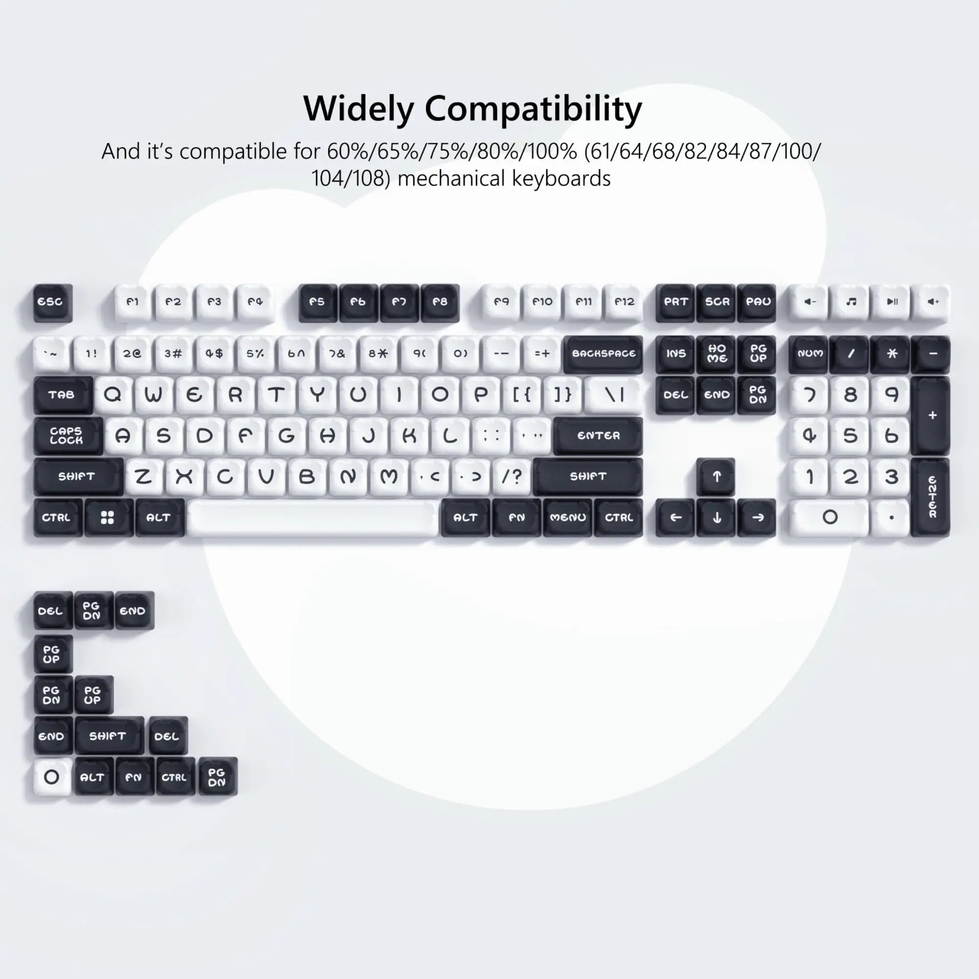 143 keys Coffee Cat  PBT Keycap 5 Sides DYE-SUB XDA Profile Customized Keycaps For Cherry MX Switch Gamer Mechanical Keyboards