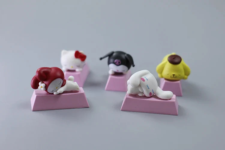 New Sanrio mMechanical 3D Keycap Game Keyboard Accessories Kuromi Melody Cartoon Cute Single Personality Keycap Enter Key