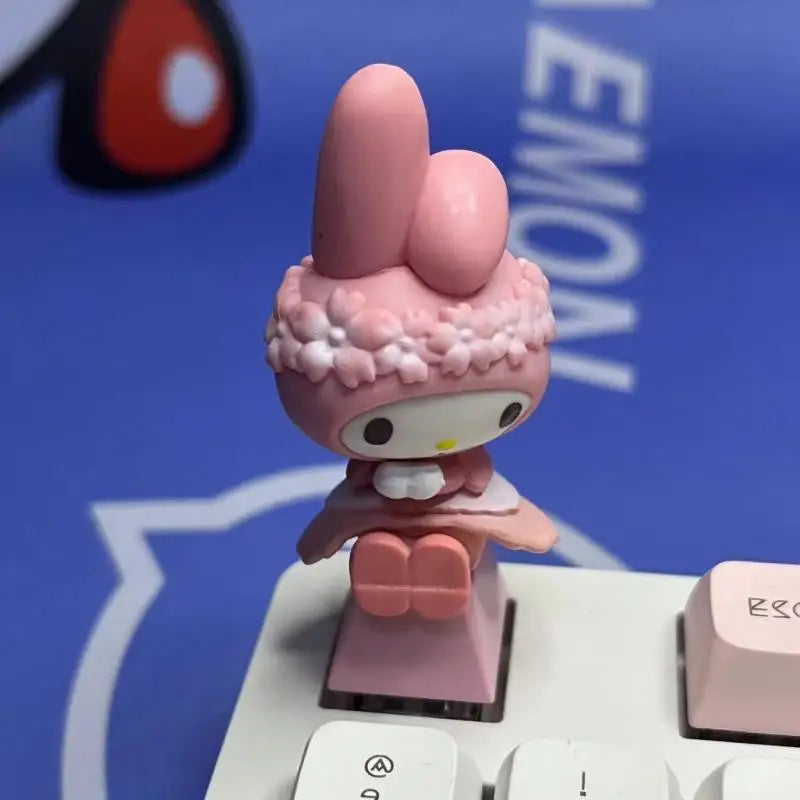 Diy Keycap Kawaii Sanrio Kuromi My Melody Cute Cartoon Sublimation Creativity Resin Mechanical Keyboard Keycaps Personality Gift