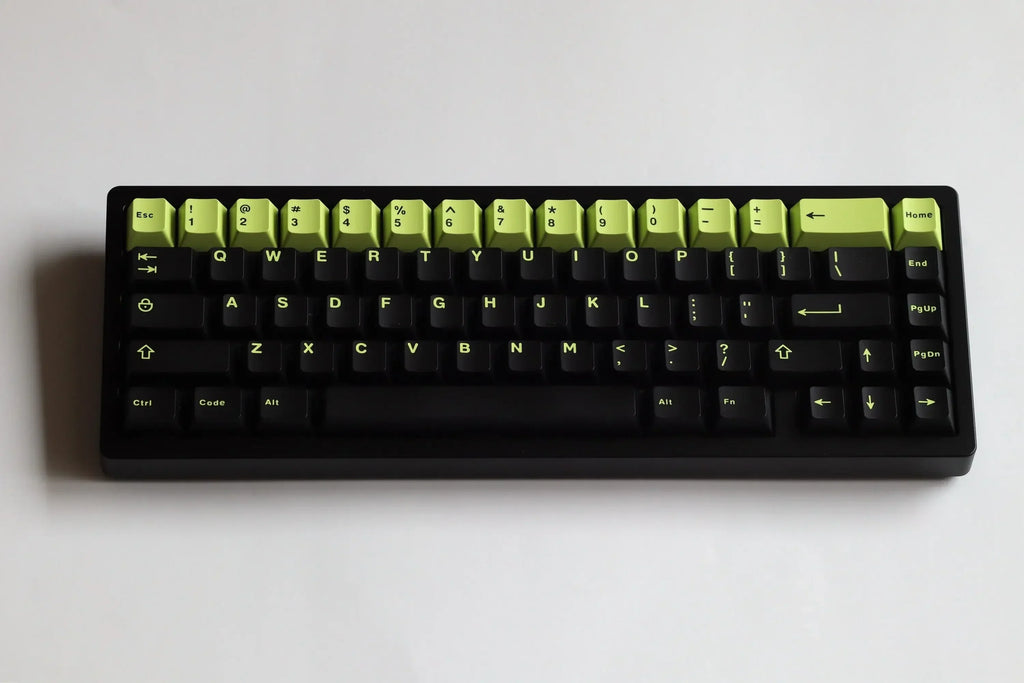 Cherry Profile 253 Keys Toxic Keycap Set Double Shot  Keycaps for Gateron MX Switches Mechanical Gamer Keyboard