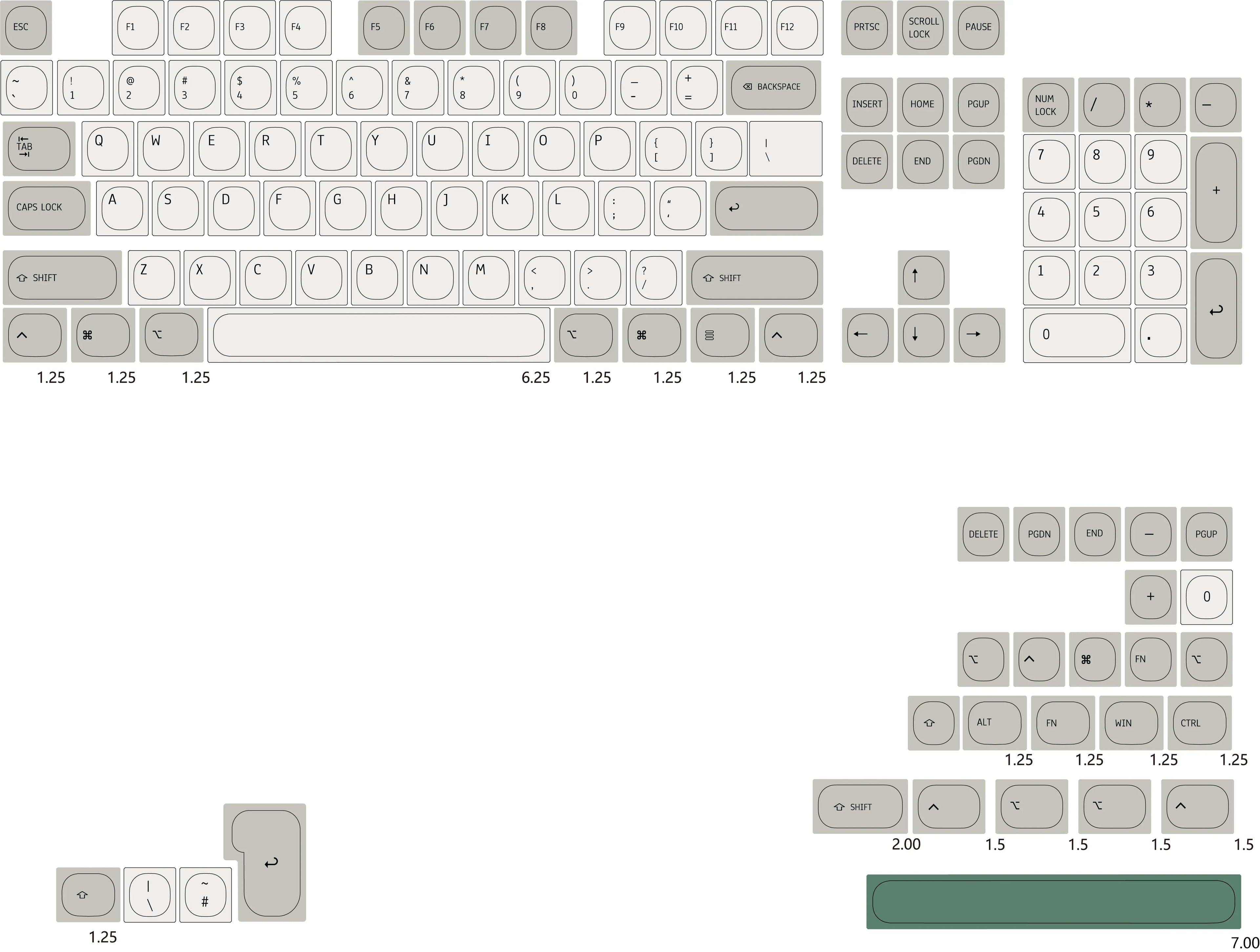 Idobao Retro MA Keycaps for MAC Keyboard Keycap PBT Original Design for Mechanical Keyboard Cherry MX Switches Simplism Key Caps