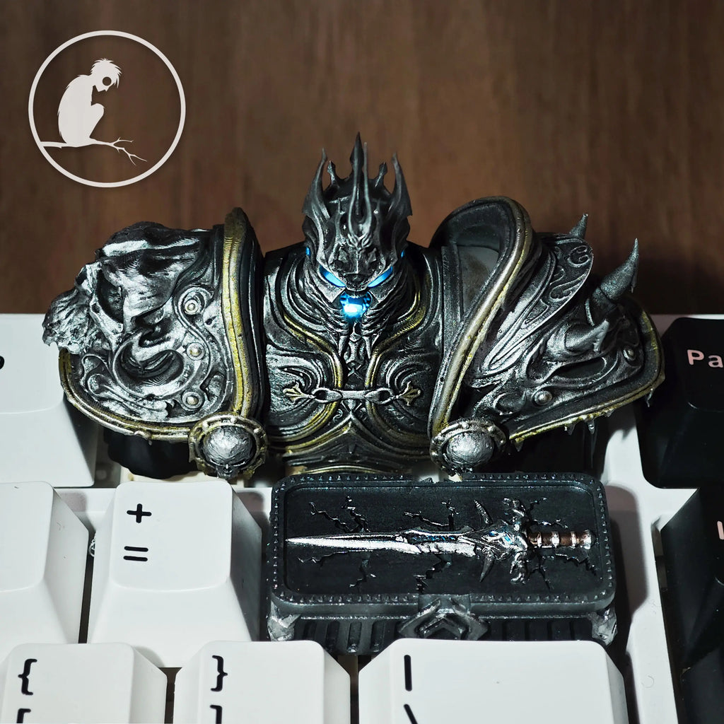 Warcraft Theme Keycap Frostmourne Keycaps Handmade Resin Backlit Key Cap MX Switch Customized Mechanical Keyboard  Accessories