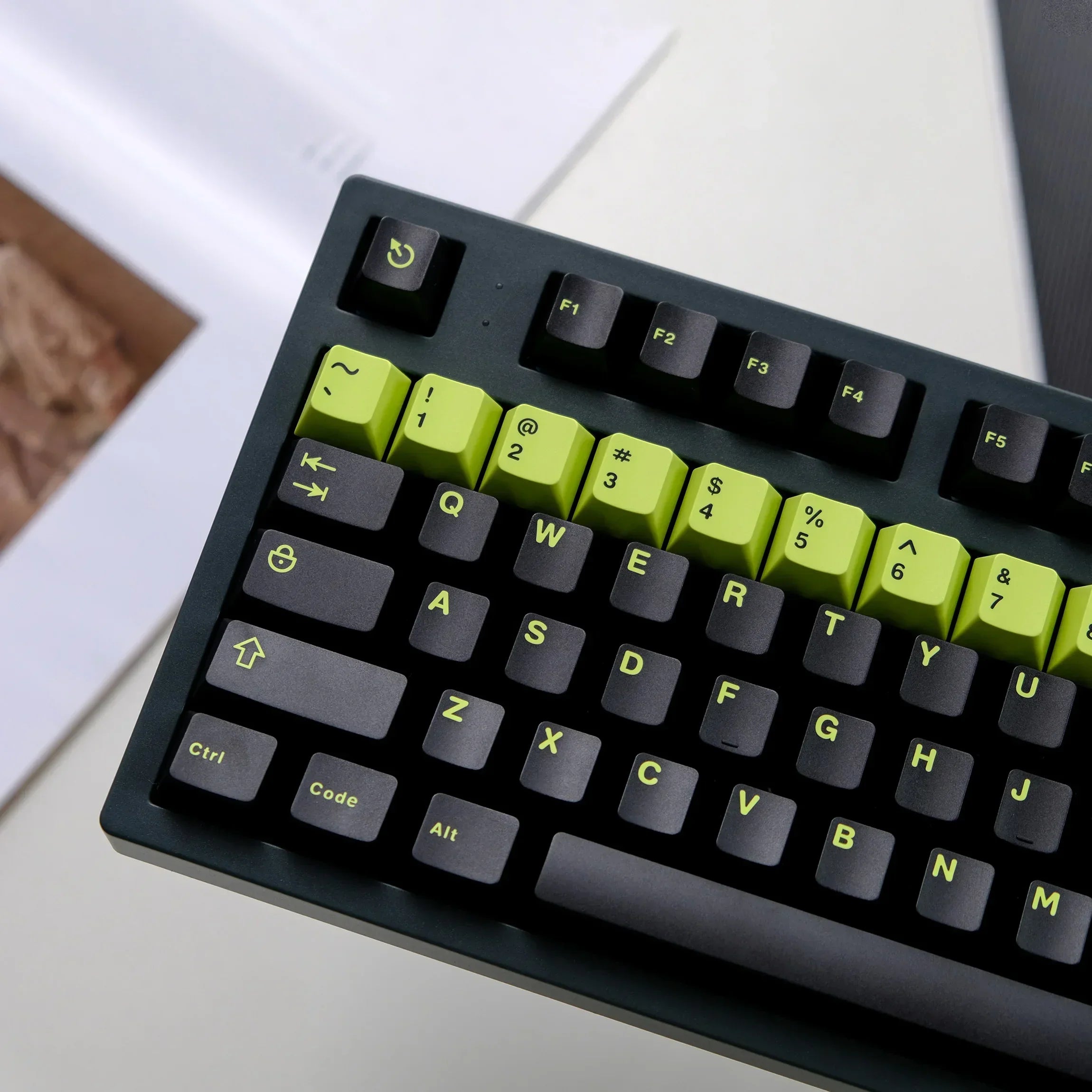 Cherry Profile 253 Keys Toxic Keycap Set Double Shot  Keycaps for Gateron MX Switches Mechanical Gamer Keyboard