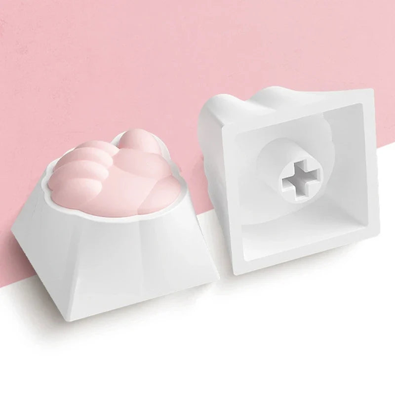 4pcs Cute and Style Cat Claw Keycaps 3D Keycaps OEM Profile Keys Caps for Mechanical Keyboards Keyboards Accessories