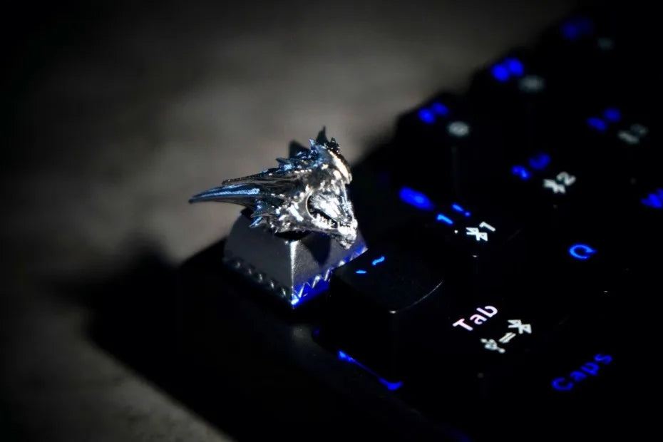 MonsterHunter Dragon Anime Artisan Point Keycaps 3D Customization Handmade Gaming Decoration KeyCap for Mechanical Keyboard Gift