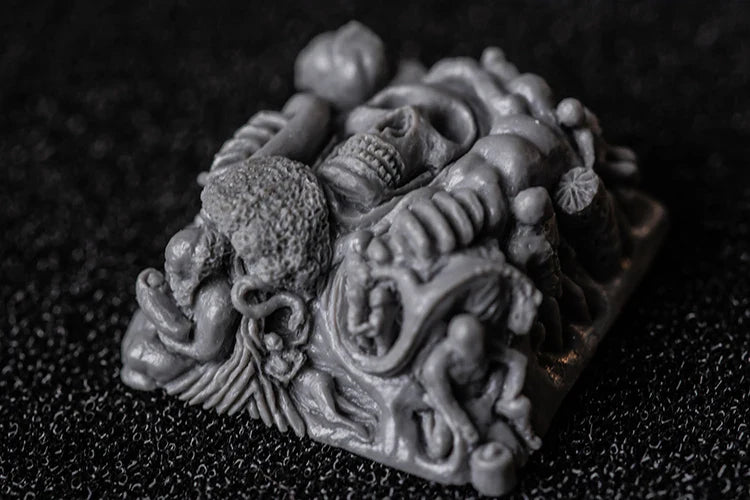 MiFuny Skull Keycaps Originality Personality DIY Resin KeyboardCap Custom Handmade KeyCap for Mechanical Keyboard Accessories