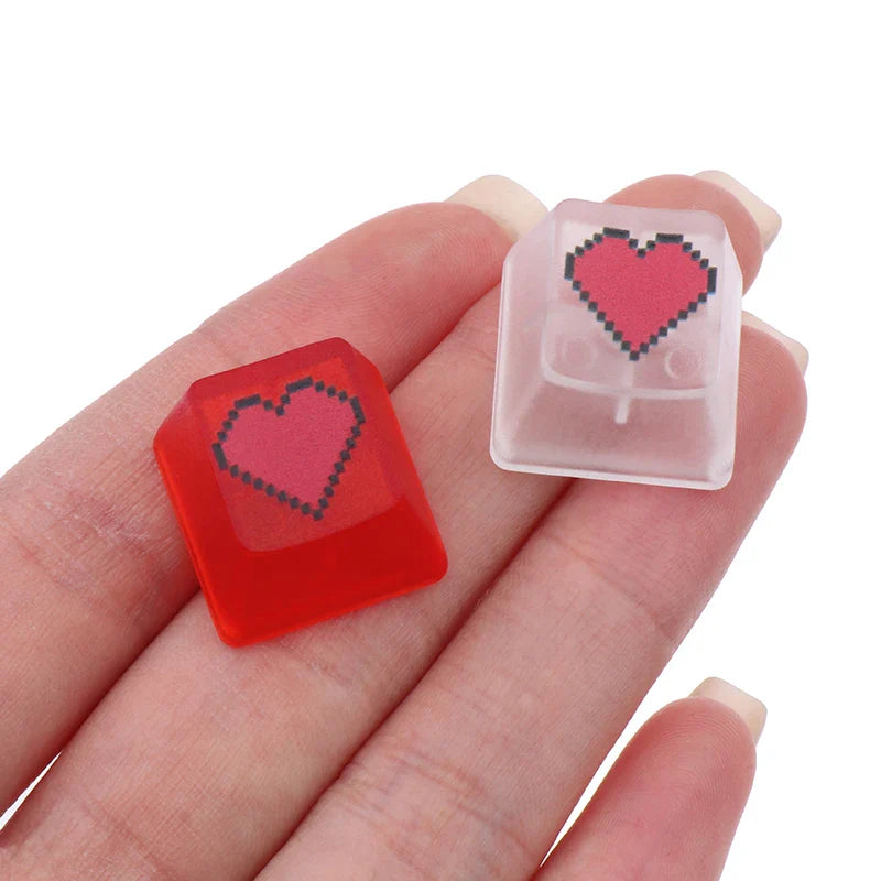 Heart Shape Computer Keyboard Keycaps For Esc Key Caps For Mechanical Gaming Keyboard Profile ABS Computer Key Cap