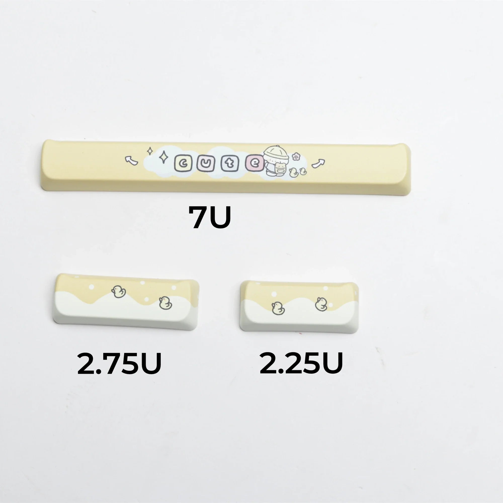 JCM MAO Profile Ear KeyCap Kindergarten Picabara Anime Cute Cat Keycaps for MX Switch Gaming Mechanical Keyboard GK75