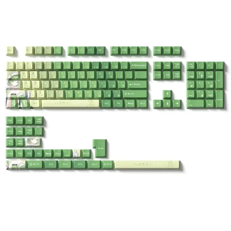 Keycaps for Keyboard with Japanese Layout Anime Keycaps PBT Dye-Sublimation Thick Keycaps Cherry Profile133 134 135Keys