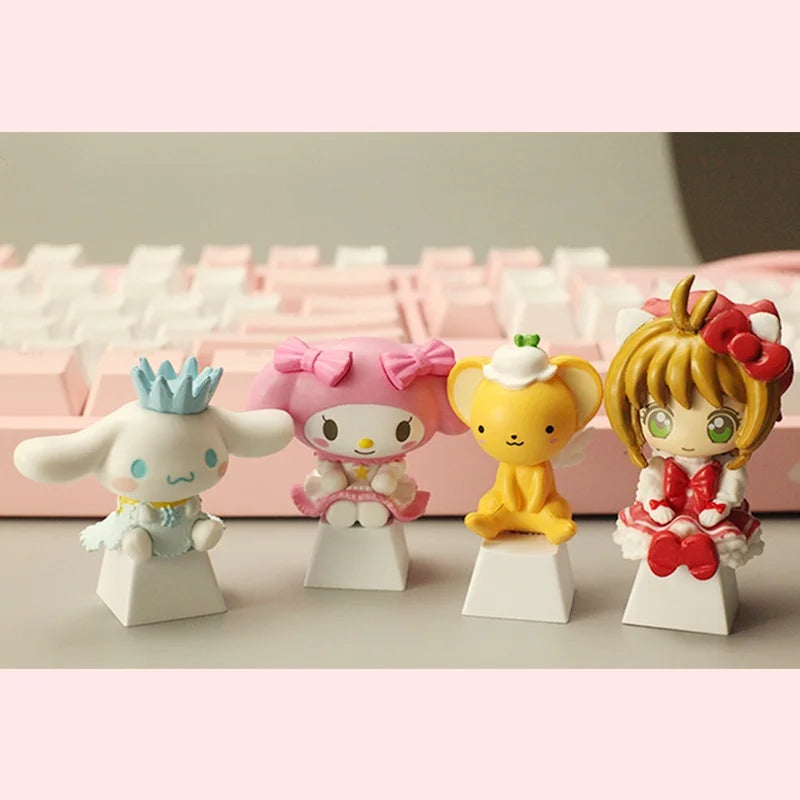 Cute Cartoon Melody Single Keycap for Cherry Mechanical Keyboard Personalized Handmade Keycap Keyboard Decoration