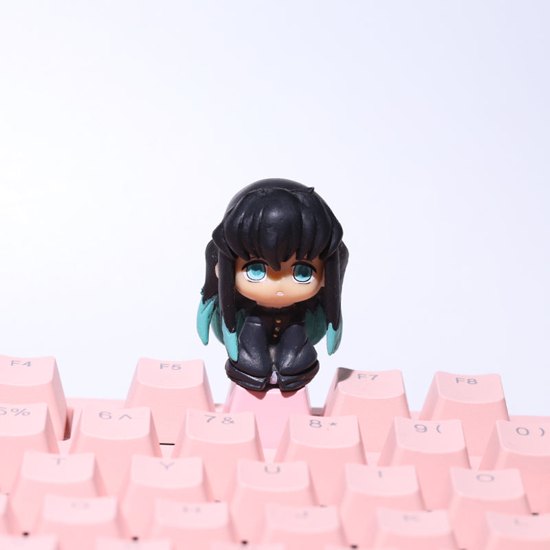 Cute Stereo Anime Keycaps For Mechanical Keyboard Caps PBT Personalized Cherry MX Artisan Custom Pink ESC Keycap