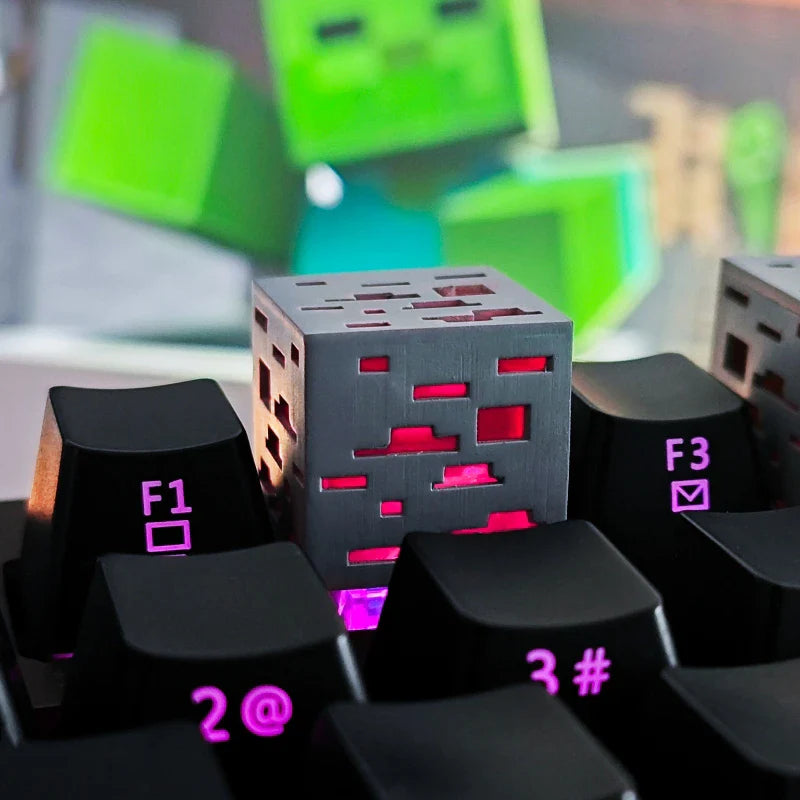Keycap three-dimensional creative keycap mechanical keyboard transparent keycap esc ore keycap