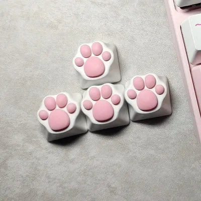 Cat Paws Keycaps For Mechanical Keyboard Animation Metal Custom Keycap Buttons Key Cap For Cherry Mx Switch Artisan keycaps