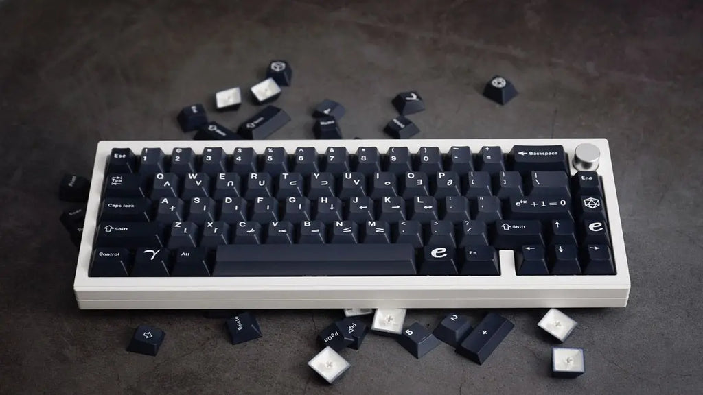 Keycaps Full Sublimation Black Compatible Mechanical Keyboard 61/87/108