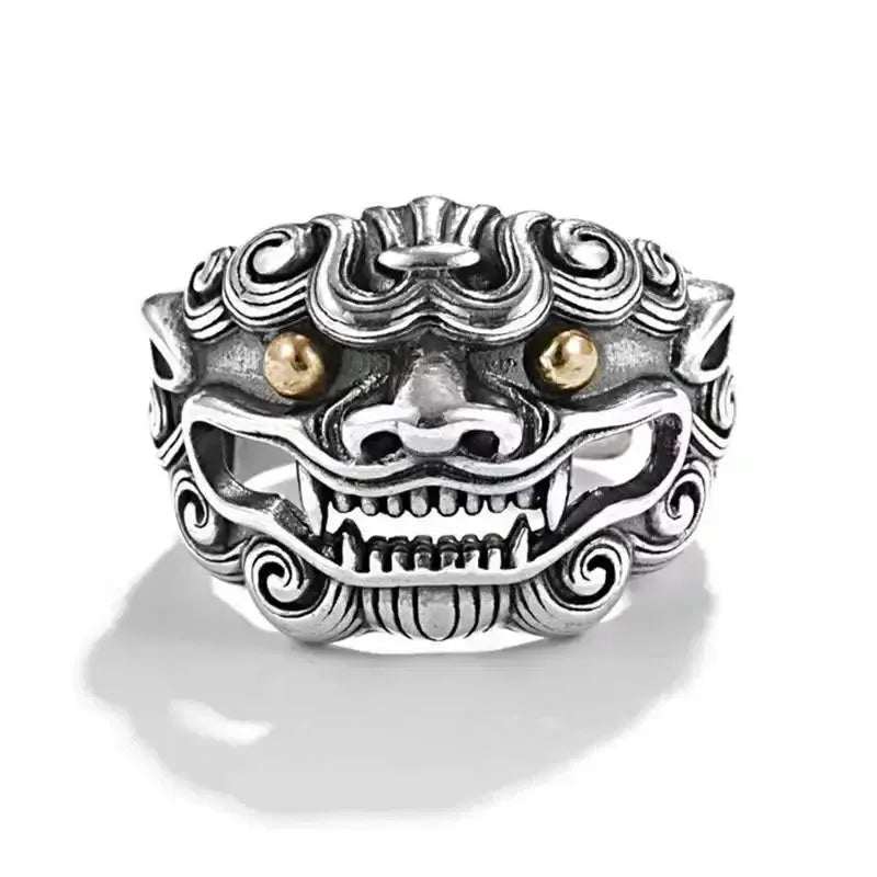 Punk Trend Spider Insect Open Adjustable Ring Men Street Hip Hop Fashion Cool Jewelry Boy Gift