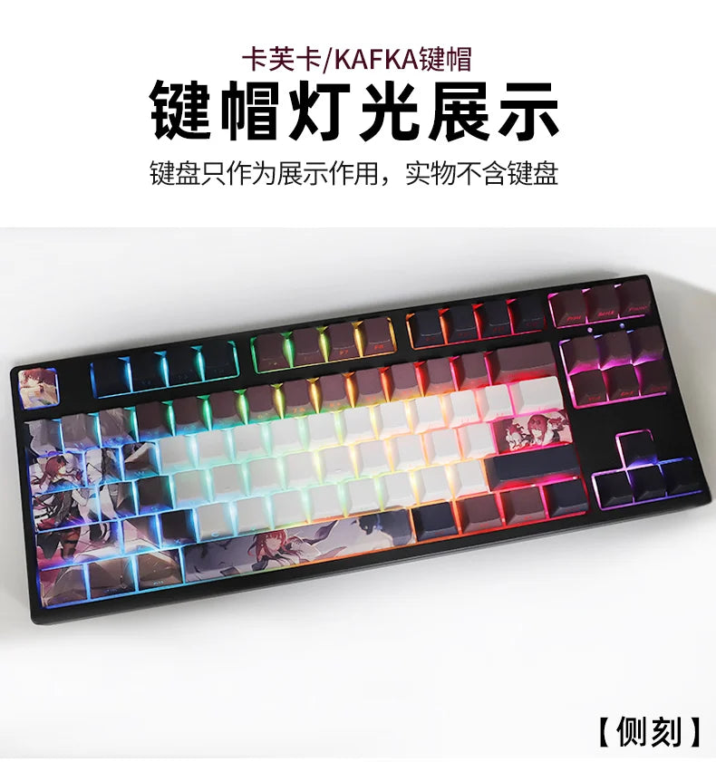 Honkai: Star Rail Anime Artisan Keycap Kafka Cute Cartoon 137key Customized Cherry Profile Keycap PBT Gaming Mechanical Keyboard
