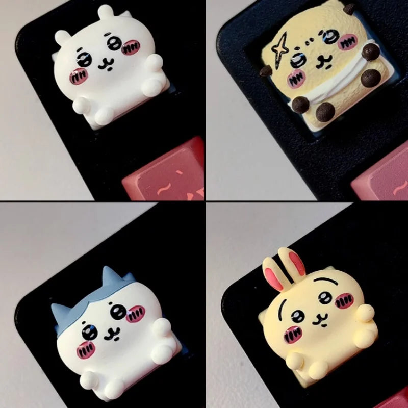 Mechanical Keyboard 1pcs Keycaps Cute Girls Cute Anime Personalized Keycaps Resin Materials Gaming Esports Customized Office