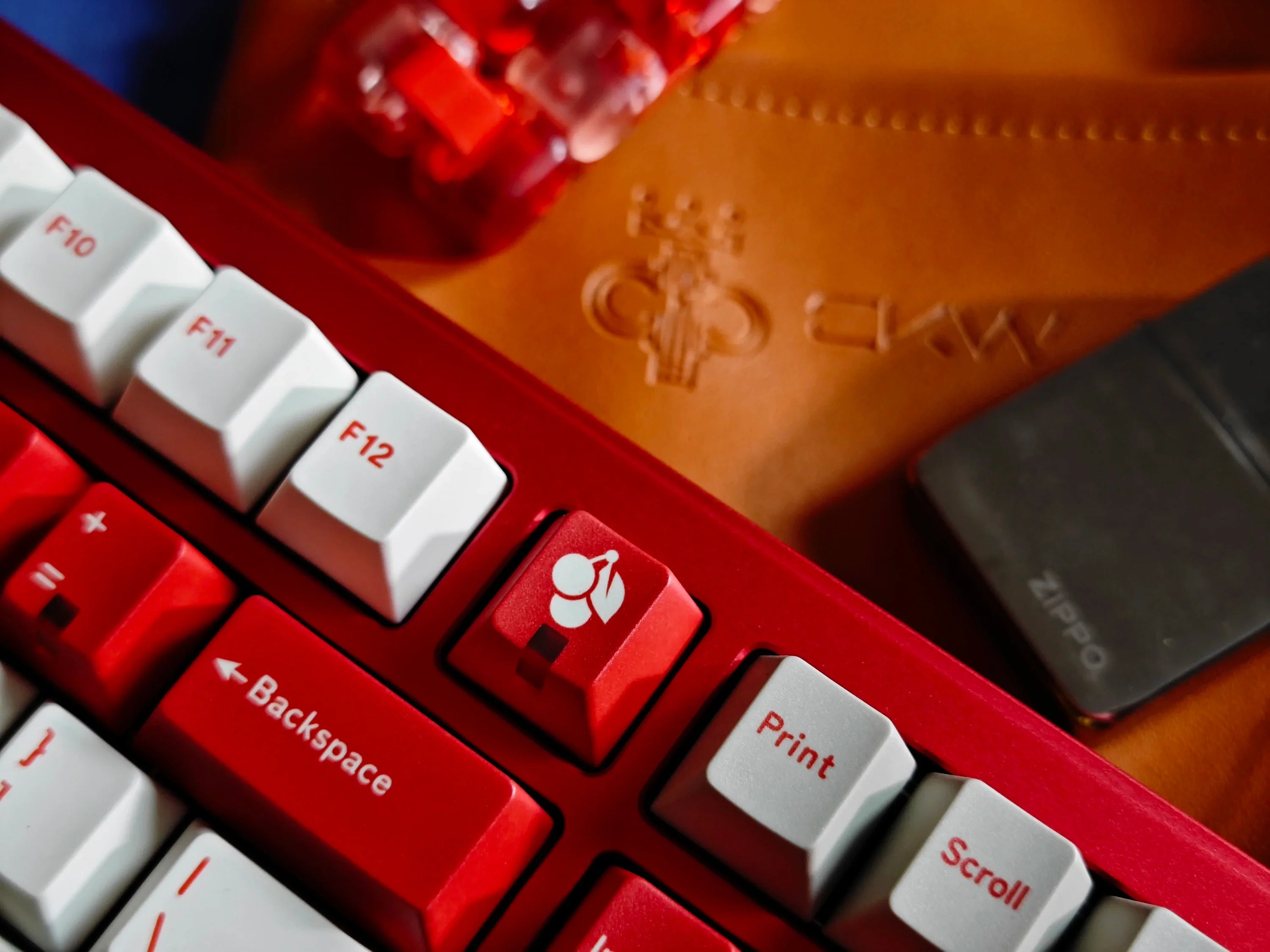GMK Red Alert Theme Keycaps Cherry Profile PBT Thermal Sublimation Keycap Customized Keycaps Compatible with Mechanical Keyboard