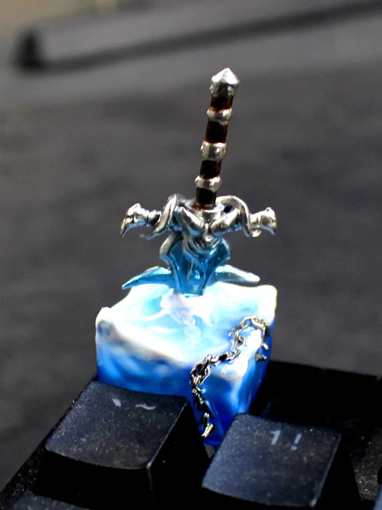 Anime Keycaps Frostmourne Resin Key Caps Mechanical Keyboard Caps Personalized Artisan Keycap Pc Accessories Gift Korean Keycaps