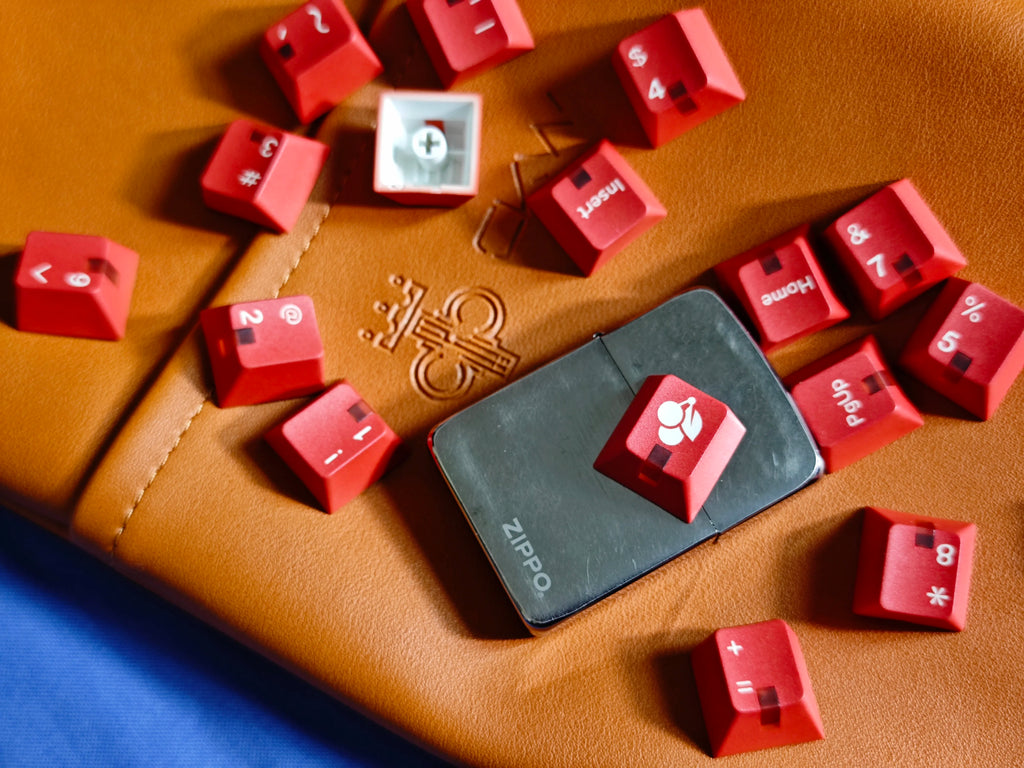 GMK Red Alert Theme Keycaps Cherry Profile PBT Thermal Sublimation Keycap Customized Keycaps Compatible with Mechanical Keyboard
