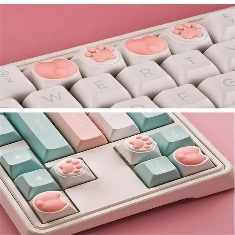96BA Eye-Catching Paw Keycap for Gaming Keycaps Sublimation Dye Technology