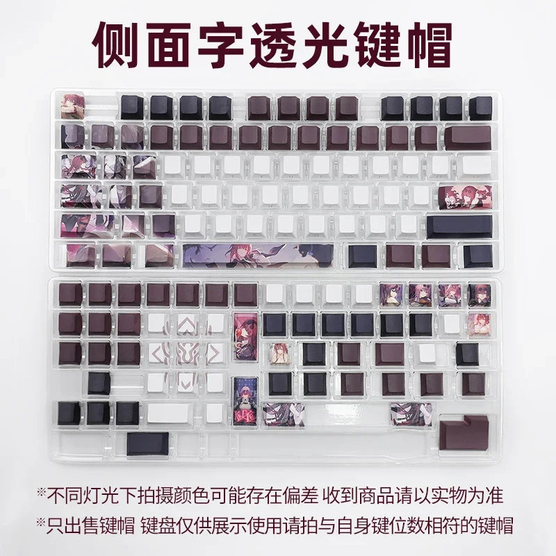 Honkai: Star Rail Anime Artisan Keycap Kafka Cute Cartoon 137key Customized Cherry Profile Keycap PBT Gaming Mechanical Keyboard