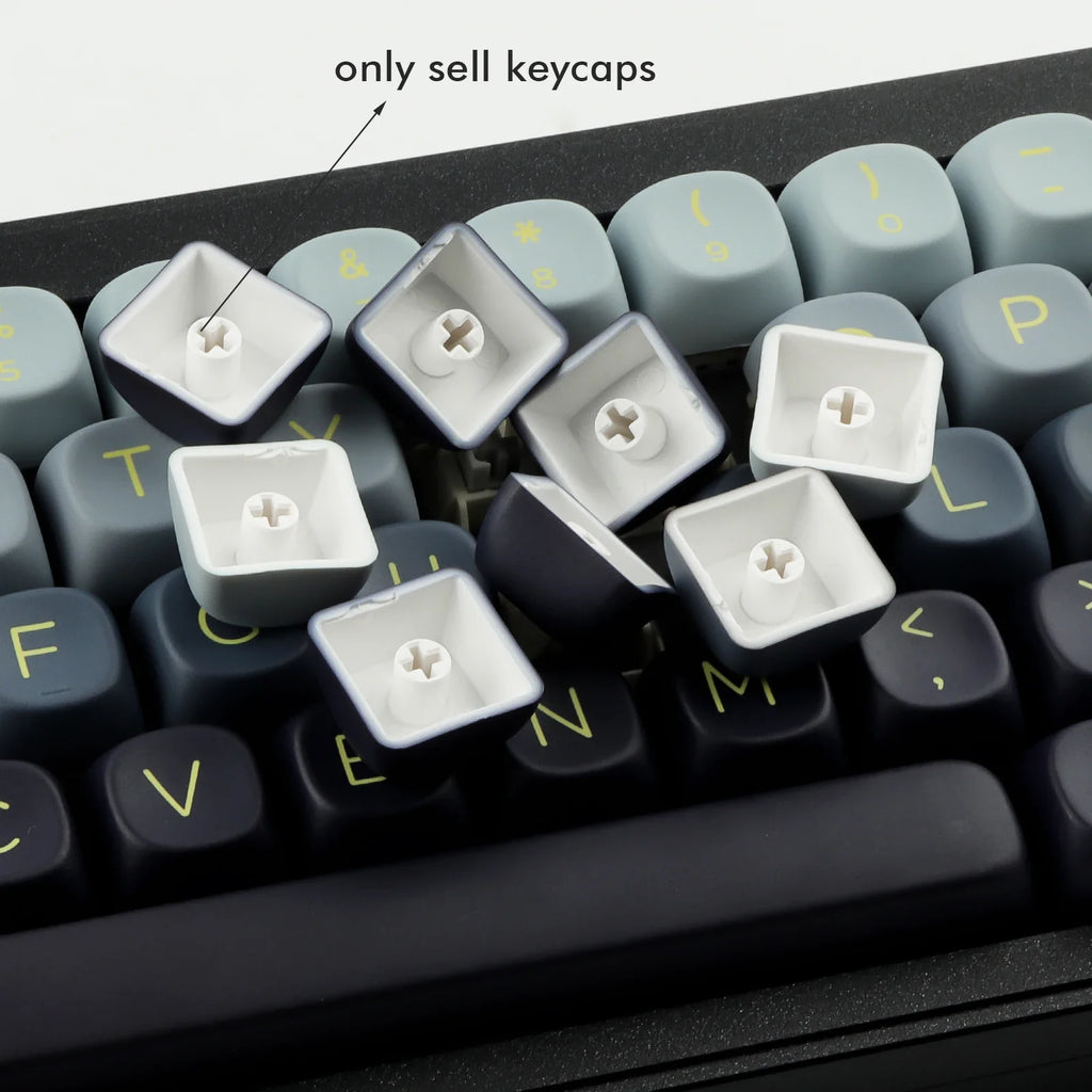 Mountain Range Keycap Set PBT MOA Profile DYE-Sublimation 143 Keys for Mechanical Keyboards