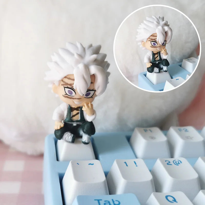 Demon Slayer Custom 3D Keycaps for Mechanical Keyboard - Cute Anime Game Accessories Decoration Gift