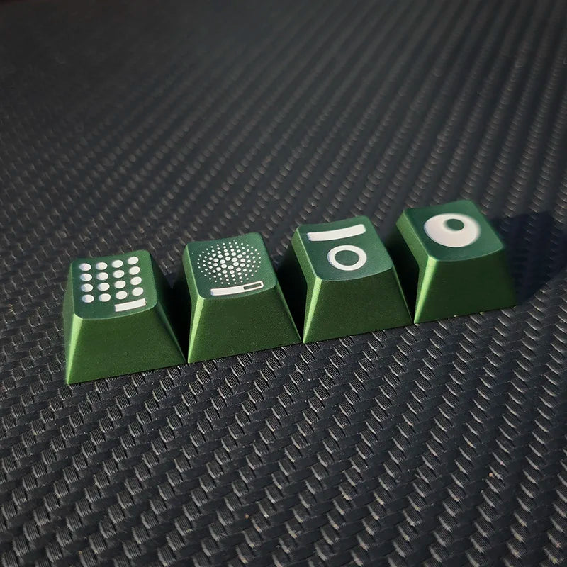 Glass Heart Keycap Custom Point Aluminum Alloy Color Glass Artisan Key Cap Cherry Profile MX Switch Mechanical Keyboard Keycap