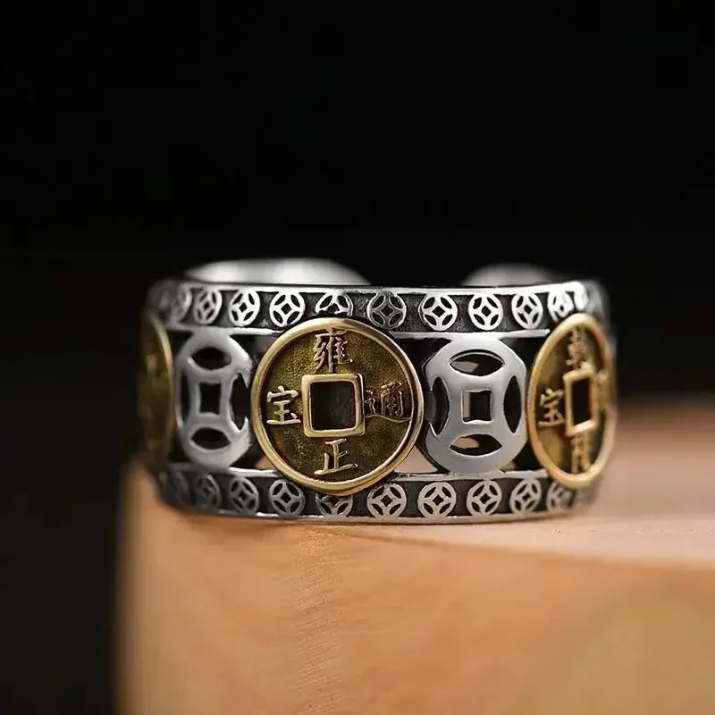 Punk Trend Spider Insect Open Adjustable Ring Men Street Hip Hop Fashion Cool Jewelry Boy Gift