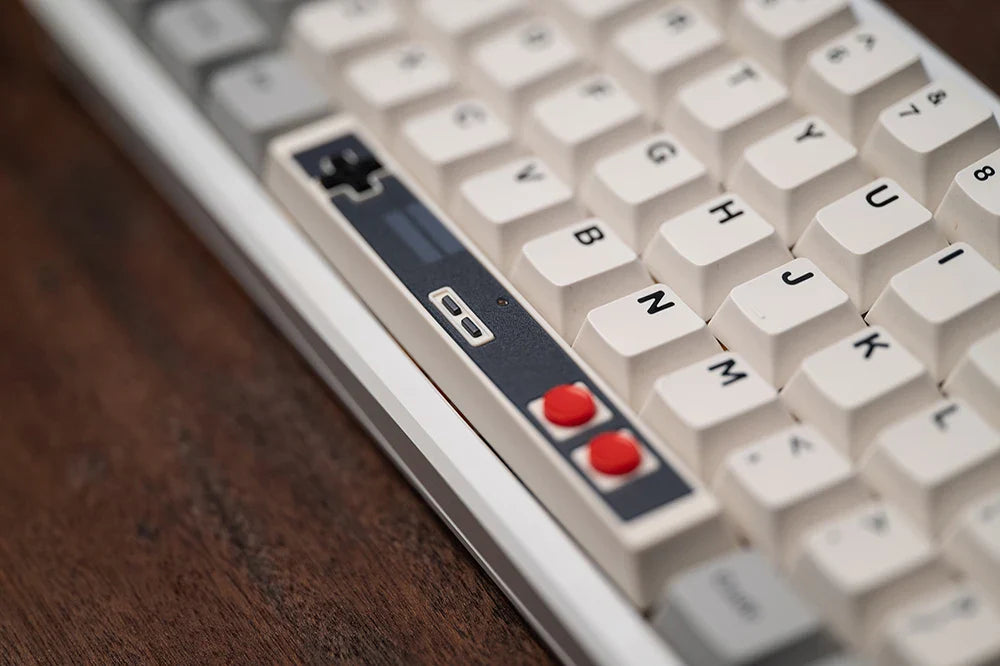 Retro Gamepad Keycap 6.25u spacebar Artisan Keycap ABS Material For MX switches for Gaming Mechanical keyboard Black White