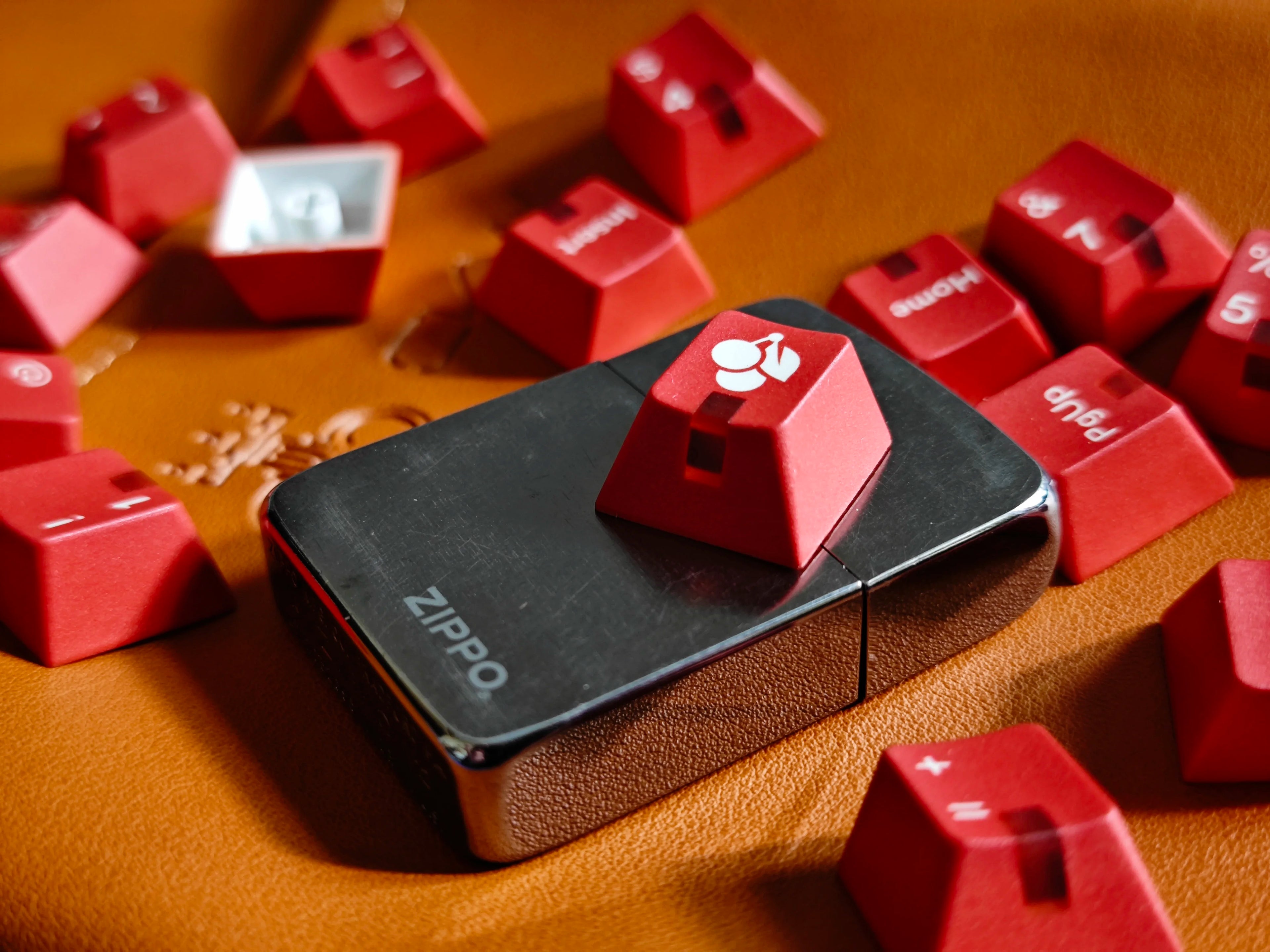 GMK Red Alert Theme Keycaps Cherry Profile PBT Thermal Sublimation Keycap Customized Keycaps Compatible with Mechanical Keyboard