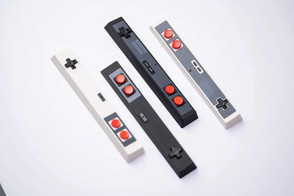 Retro Gamepad Keycap 6.25u spacebar Artisan Keycap ABS Material For MX switches for Gaming Mechanical keyboard Black White