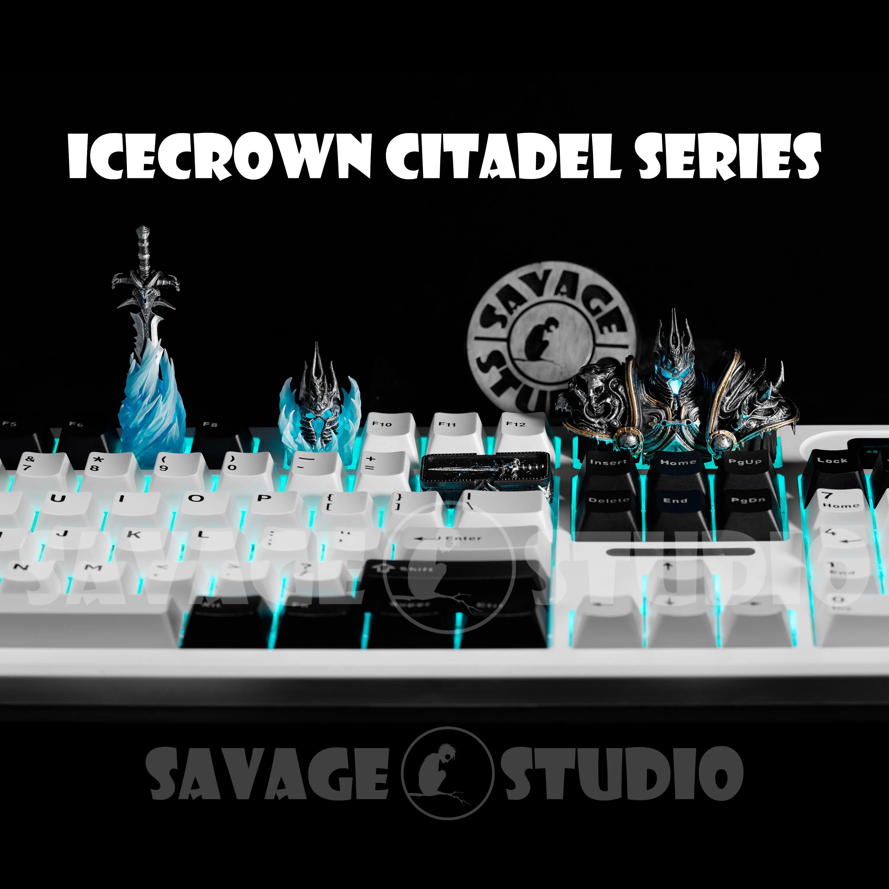Warcraft Theme Keycap Helm of Domin Keycaps Handmade Resin Backlit Key Cap MX Switch Customized Mechanical Keyboard  Accessories