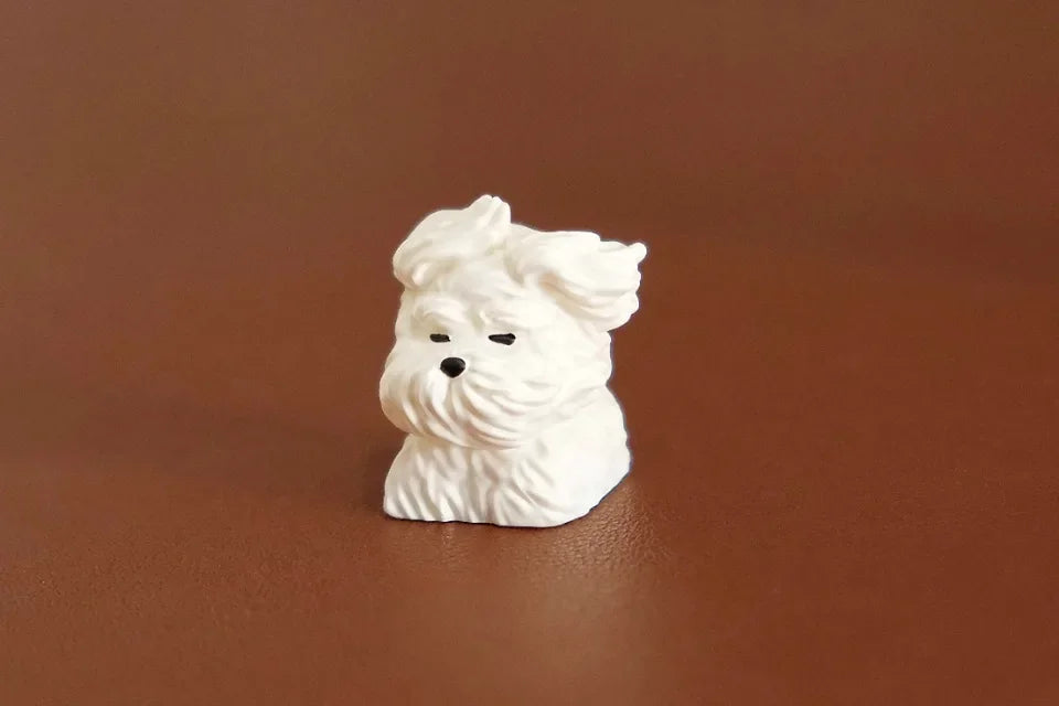 Cute Animal Resin Keycap Wind Blown Puppy Customized Key Caps MX Switch Keycaps for Mechanical Keyboard Caps PC Accessories Gift