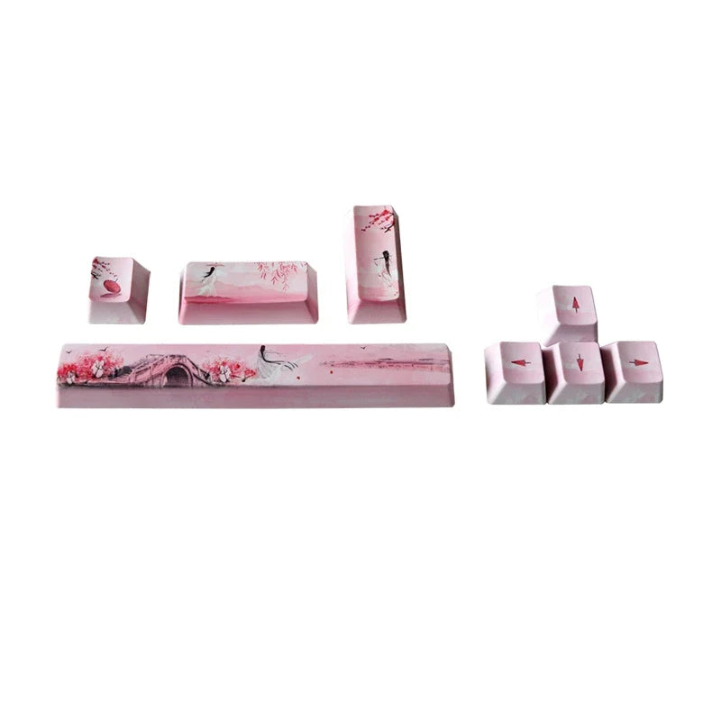 DIY Mechanical Keyboard PBT OEM Profile Direction ESC Enter Keycap Five Sides Dye Subbed Keycap for Cherry MX Switch
