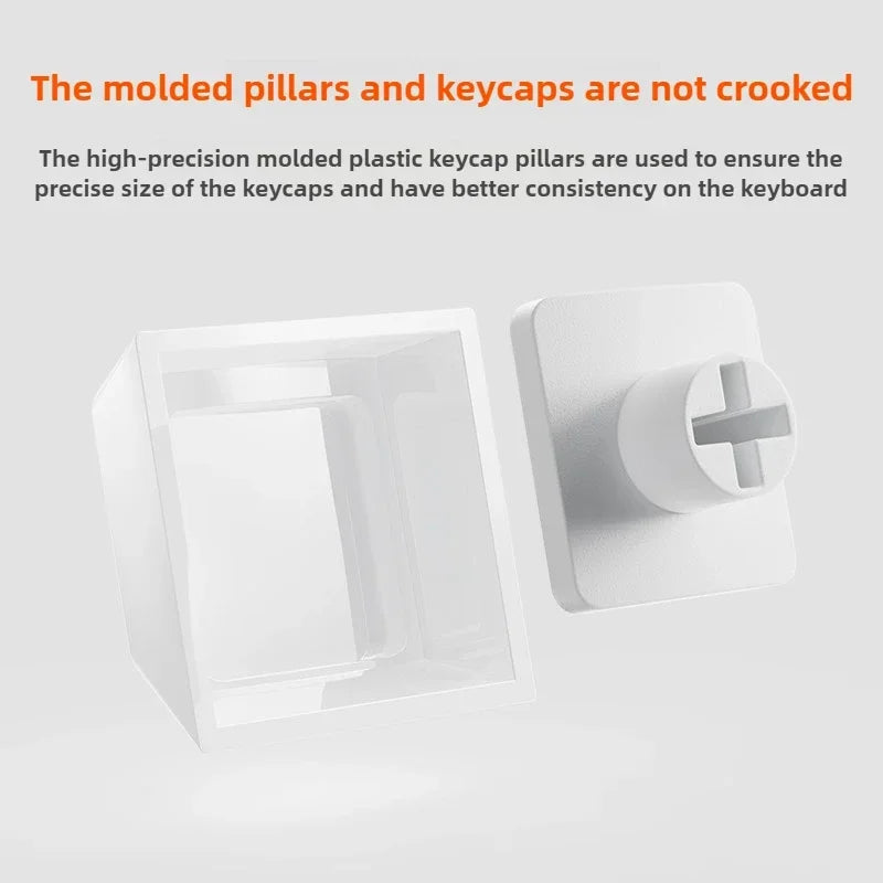 Ceramic Keycaps Set 123/101-key Smooth Surface Tough and Resistant To Falling HIFI Cross Axis Mechanical Keyboard WASD Keycap