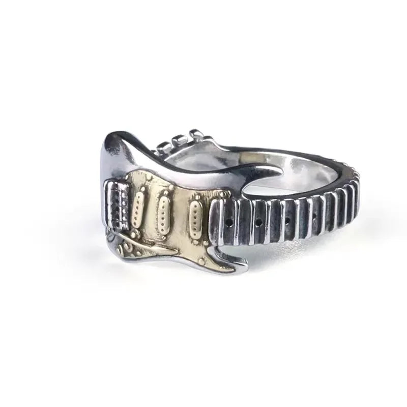 Devil Ram Horns Skull Open Ring for Men's Retro Satanic Cross Religious Amulet Jewelry