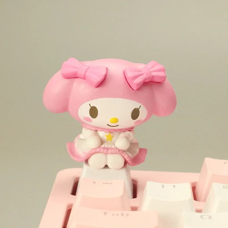 Cute Cartoon Melody Single Keycap for Cherry Mechanical Keyboard Personalized Handmade Keycap Keyboard Decoration