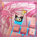 Sanrio New HelloKitty Cartoon Kuromi My Melody CinnamorollChoiceNonopaque Game Cherry Axis Keycaps, Mechanical Keyboard Keycaps