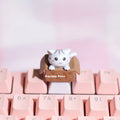 Cartoon keycaps For Mechanical Keyboard Keycaps Artisan Anime White Kawaii Keycap PBT Axis Cherry MX Custom Cute Cat Diy Key Cap