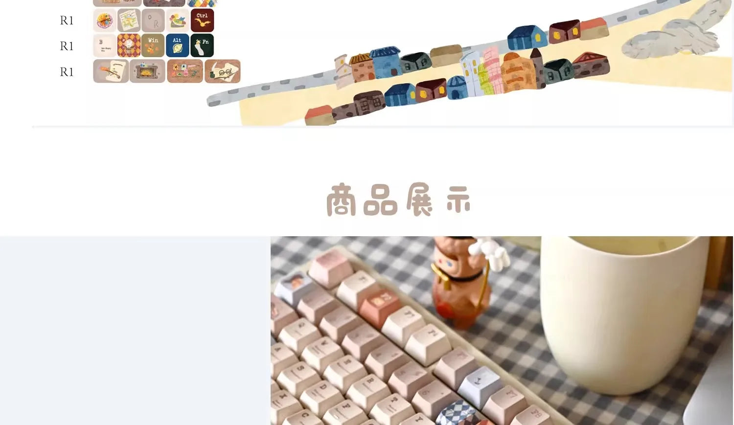 Diagon Alley Theme Keycaps Set PBT Sublimation SOA Cherry Profile Keycaps for Mechanical Keyboard Accessories Custom Key Caps