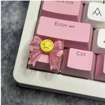 DIY Handmade Custom Bowknot l Wing Keycap Space 1.25U Alt Ctrl Cross Axis Game Mechanical Keyboard Keycap