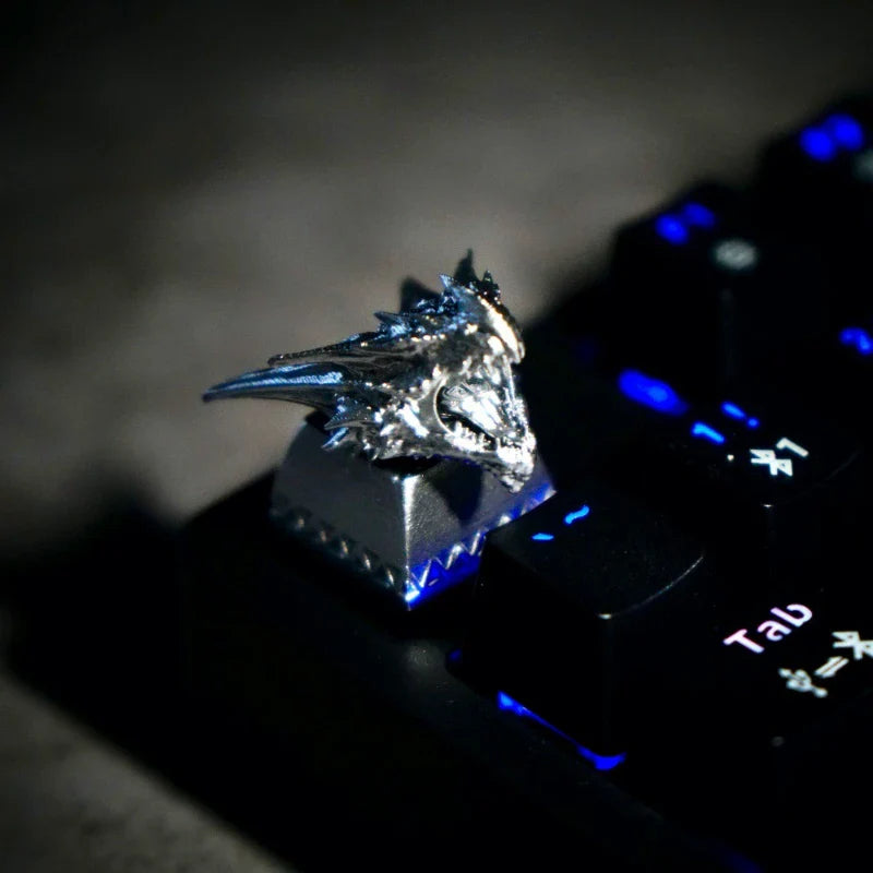 MonsterHunter Dragon Anime Artisan Point Keycaps 3D Customization Handmade Gaming Decoration KeyCap for Mechanical Keyboard Gift
