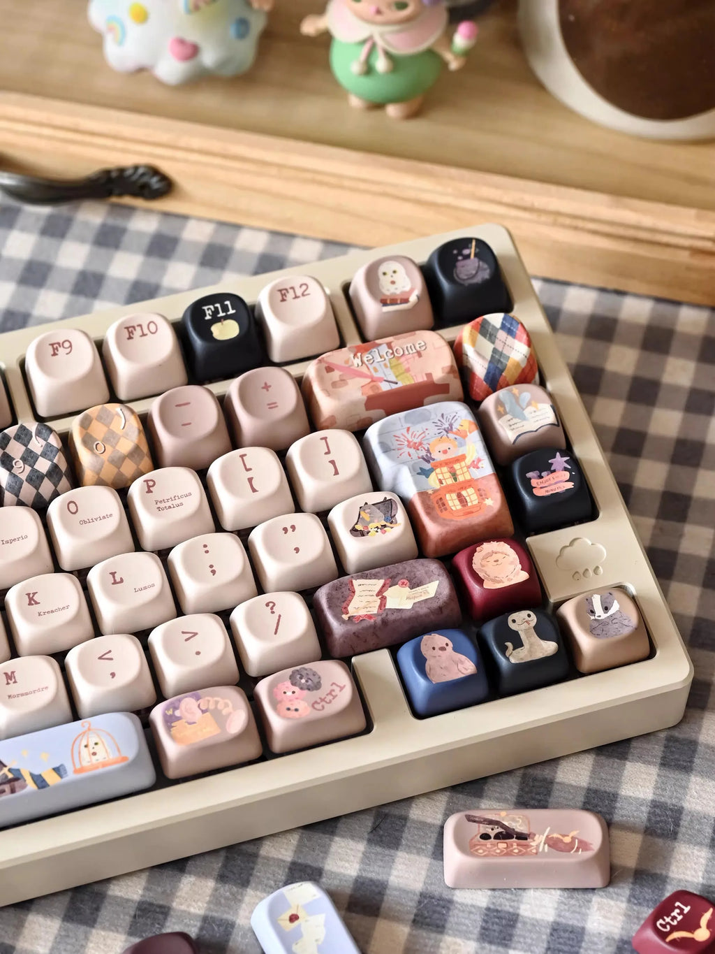 Diagon Alley Theme Keycaps Set PBT Sublimation SOA Cherry Profile Keycaps for Mechanical Keyboard Accessories Custom Key Caps