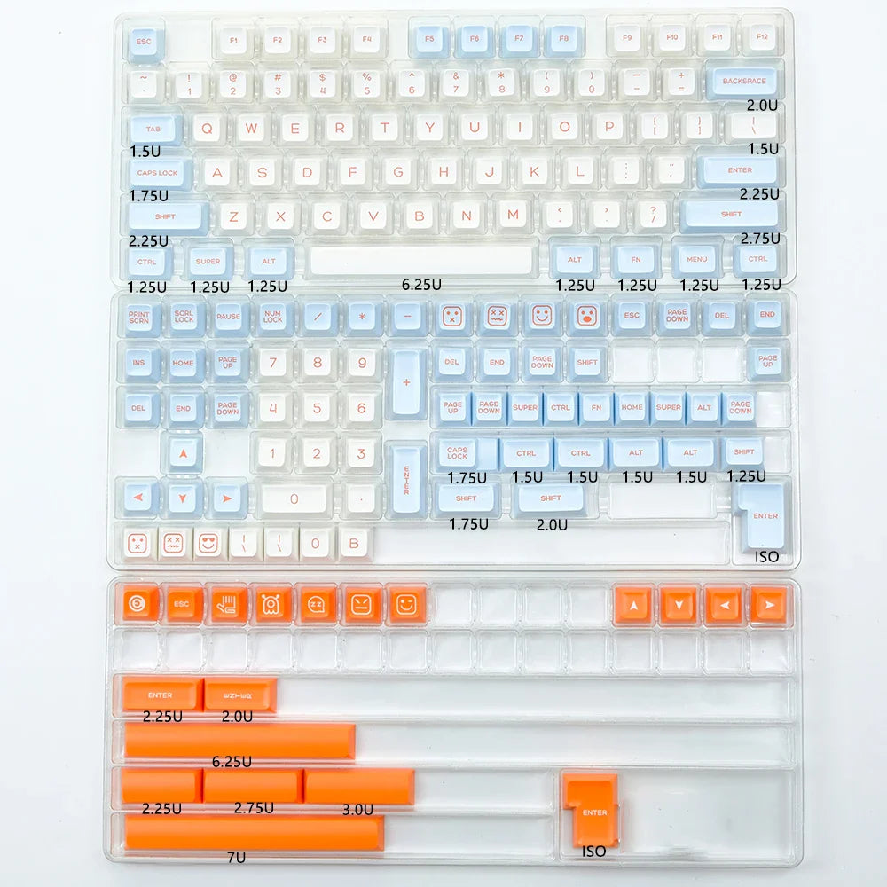 KBDiy Rome Keycaps SA Profile PBT Keycap Custom for Mechanical Keyboard Game ISO 160 Keys Double Shot for GMK67 61/68/71/84/87