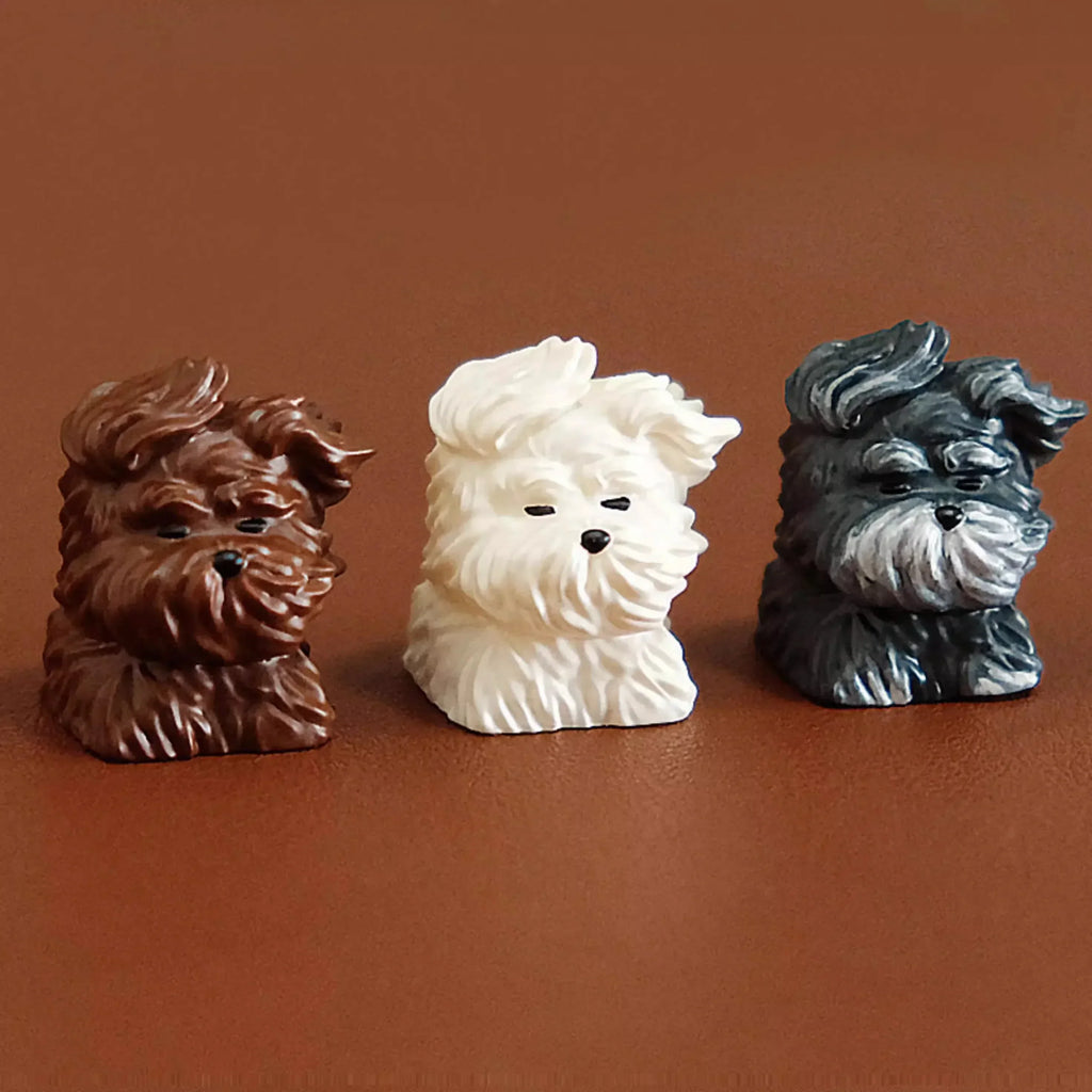 Cute Animal Resin Keycap Wind Blown Puppy Customized Key Caps MX Switch Keycaps for Mechanical Keyboard Caps PC Accessories Gift